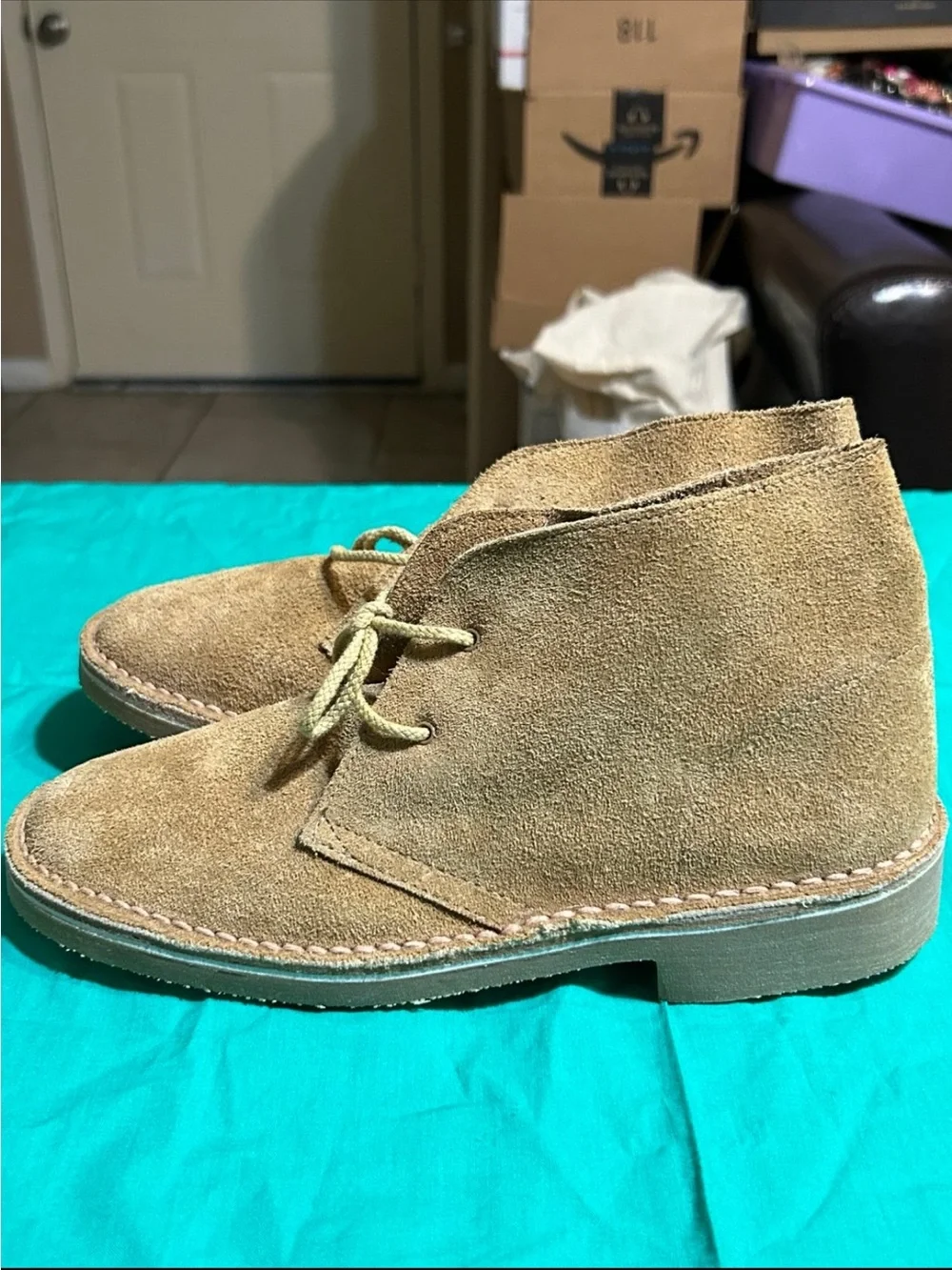 Rocky Men's Suede Chukka Boots - Tan Brown
